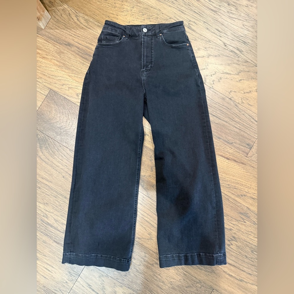 Paige Flaunt Spotlight High Rise Wide Leg Jeans - Picture 2 of 9